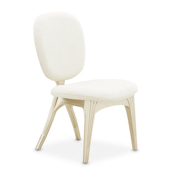 Brand Camellia Field Caramel Vanity Chair by Michael Amini – 27"D x 21"W x 38"H, Solid; Manufactured Wood, Caramel, Model N9090244-134
