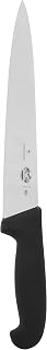 Victorinox Blade1 Fibrox Pro Black Carving-Straight 10" Semi-Flexible Pointed Blade 1" width at handle, 10 inch, Multi (47540)