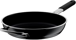 WMF FUSIONTEC 05.2065.5291 Saucepan (Round, Multi-Purpose Frying Pan, Black, 180 °C, Steel, Germany)