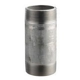 1/2 in. X 2-1/2 in. 304 Stainless Steel Pipe Nipple - 16168 PSI - SCH. 40 - Domestic by Merit Brass – 2.5"L x 0.84"W x 0.84"H, Stainless Steel, Model 4008-250