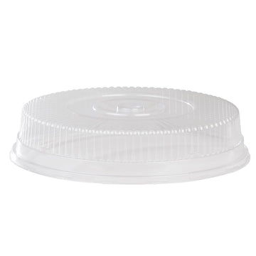 Caterware OPS Plastic Round Snap-On Dome Lid For 16" Catering Platter by Detroit Forming – Large, Plastic, Clear, Pack of 50, Model DCS-920