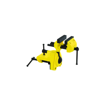 Multi-Angle Vise by STANLEY – 2-1/2", Cast Aluminum and Steel, Yellow, Model 83-069M