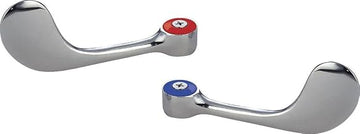 BK Resources Replacement Commercial Kitchen Sink Hot/Cold Faucet Wrist Blade Handles, Heavy Duty Food Service Kitchen Faucet Handles