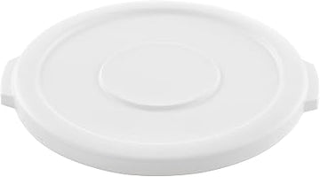 Global Industrial 10 Gallon Plastic Trash Can Lid, White