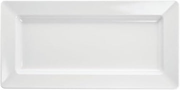 HUBERT Platter Rectangular White Melamine- 17 1/2 L x 8 3/4 W x 1 3/4 H