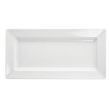 Platter Rectangular White Melamine- 17 1/2 L x 8 3/4 W x 1 3/4 H by HUBERT – Large, Melamine, White, Model H0015-WHITE