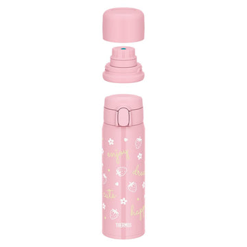 Vacuum Insulated 3-Way Bottle by THERMOS – 18.9 Ounces, 0.56 liters, Stainless Steel Polypropylene Silicone Polyester, Light Pink, Model FJW-550TR LP