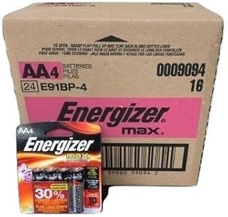 Energizer AA Batteries, Max Double A Battery Alkaline, 4 Count