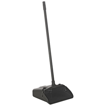 Global 13"W Lobby Upright Dust Pan by Global Industrial – 12"L x 12"W x 4"H, Plastic, Black, Pack of 6, Model 345-NC