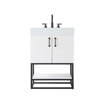 Caroline Bathroom Vanity White by Lighting Design – Wood, White