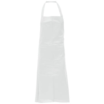 Locknane Bib Apron White Vinyl - 39"L x 31"W by LOCKNANE MANUFACTURING INC – Large, Plastic, White, Model 10-APR-P-WH/STD