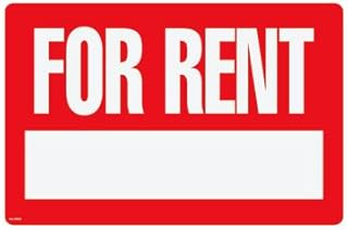 Cosco For Rent Large Plastic Sign Kit 8 x 12 With Vinyl Numbers
