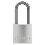 Silver 72/40HB40 Lockout Tagout Padlock w/ 1.5" Shackle by ABUS – 12 Count, Aluminum, Silver - 1.5" Shackle, Model 09171