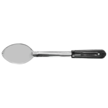 Serving Spoon Stainless Steel with Black Comfort Grip Handle - 13"L by HUBERT – Stainless Steel, Silver