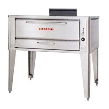 Single - 48 in Single Natural Gas Pizza Deck Oven by Blodgett – Stainless Steel, Model 1048