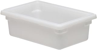 Cambro 12186P148 Food Storage Container 12" x 18" x 6" 3 Gallon Natural White - Pack of 6