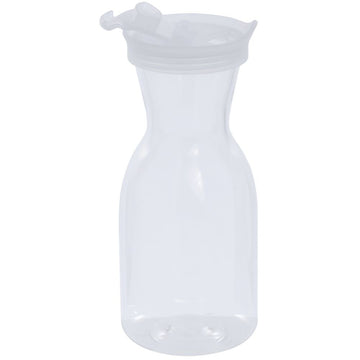 Plastic Carafe with Lid 0.8 L by HUBERT – 27.1 Ounces, 0.8 liters, Plastic, Clear, Model T/MECA308C-1-00