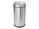 55 Liter / 14.5 Gallon Commercial Swing Top Trash Can by simplehuman – 55 Liter, 55.0 liters, Stainless Steel, Brushed Stainless Steel, Model CW1442