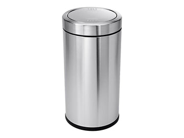 55 Liter / 14.5 Gallon Commercial Swing Top Trash Can by simplehuman – 55 Liter, 55.0 liters, Stainless Steel, Brushed Stainless Steel, Model CW1442