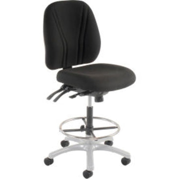 Manager Stool - 360 Footrest Without Arms - Black by Global Industrial – Alloy Steel, Black, Model 808698BK