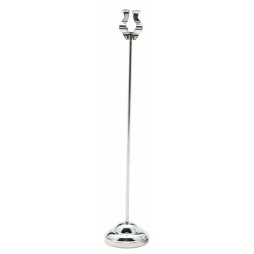 Weighted Base Sign Holder (12") by HUBERT – 12", Metal, chrome, Model MH-03
