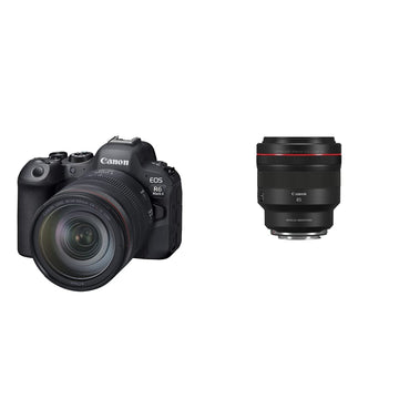 RF24-105mm F4 L is USM KIT with Rf 85mm F1.2 L USM Ds by Canon – Magnesium Alloy, Model EOS R6 Mark II