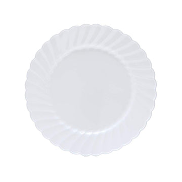 WNA 7.5" White Plastic Salad Plate by Classicware – 7.5", Plastic, White, Model CW75180W