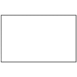 White Labels Rectangular - 3 1/2"L x 2 1/8"H 1000 Per Rill by HUBERT – Paper, White, Model 91155