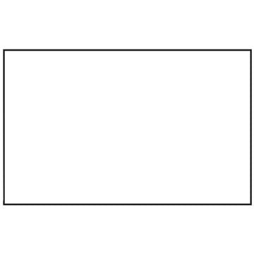 White Labels Rectangular - 3 1/2"L x 2 1/8"H 1000 Per Rill by HUBERT – Paper, White, Model 91155