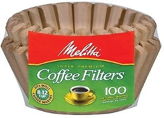 Melitta Basket Coffee Filters, Natural Brown, 8-12 Cup 100.0ea - pack of 1