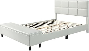 Queen Platform Bed with Storage & Bench by Furniture of America
