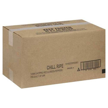 Chill Ripe Red and Green Chopped Peppers by Bonduelle – Commercial Grade