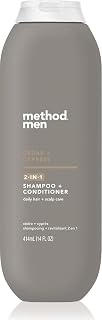 Method men 2-in-1 Shampoo and Conditioner, Cedar + Cypress, 14 fl oz