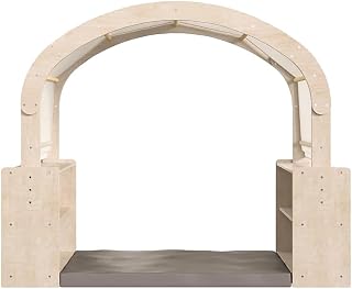 Flash Furniture Bright Beginnings Kids Reading Nook with Canopy, Brown (MK-KE18007-GG)