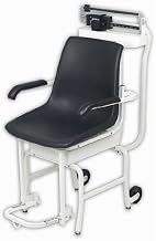 Cardinal Scale-Detecto Chair Scale Mechanical 400 Lb X 4 Oz Lift-Away Arms and Foot Rests Oversized Wheels Die Cast Beam