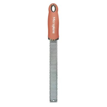 Premium Series Zester Grater by Microplane – Stainless steel/elastomer resin, Orange, Model MP-0635