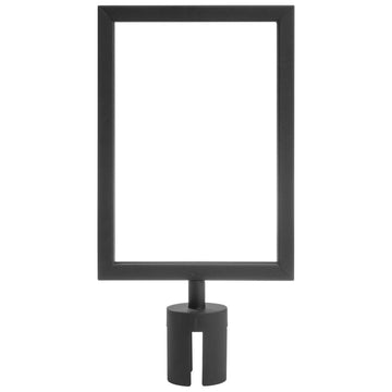 Sign Frame for Crowd Control Stanchion 8 1/3" x 11 3/4" (W x H) by Retail Resource – Model B-A4P-B