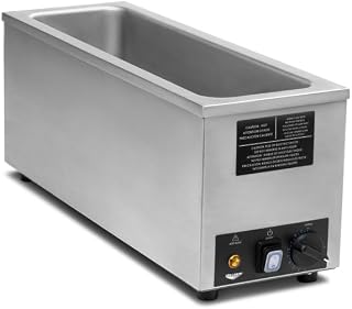 Vollrath 72013 120-Volt Half-Size Long Countertop Warmer, Stainless Steel Well with 10 Thermostatic Settings, Fits Half/Fourth/Sixth-Size Pans up to 6” Deep, Compact Design, Non-Skid Feet