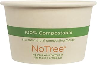 World Centric 4 oz NoTree Paper Portion Cup, 20/50 ct, Case of 1000