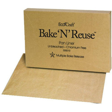 Bagcraft 030010 Ecocraft Bake n Reuse Pan Liner by Bagcraft Papercon – 24" Length x 16" Width, Parchment, White, Pack of 1000