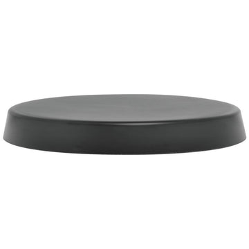 Display Riser Round Black Melaboo - 12" Dia x 2" H by HUBERT – Plastic, Black, Model H0050-BLACKMELA