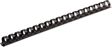 Fellowes A4 10 mm Plastic Binding Combs for Comb Binding Machine, Binds 41 to 55 Pages, Black, Pack of 25