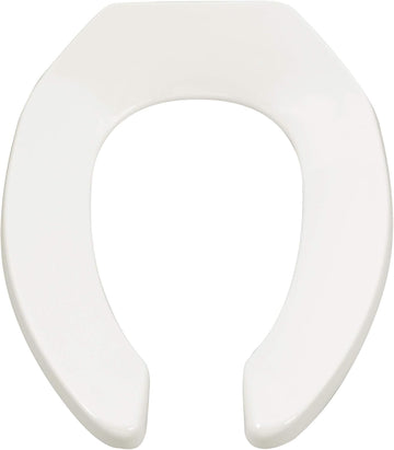 Commercial Elongated Toilet Seat by American Standard – 1.00 in wide x 14.38 in tall x 18.56 in deep, polypropylene plastic, White, Model 5901100.020