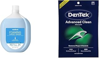 Method Foaming Hand Soap Refill & DenTek Floss Picks, Advanced Clean, 150 Count