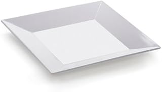 G.E.T. Siciliano White 10" Square Melamine Plate