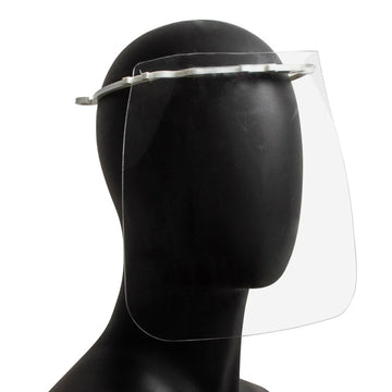 Germ Guard Visor Face Shield w/Poly Headband - 9" x 9" by San Jamar / CFS Brands – 1 Count (Pack of 1), Plastic, Clear, Model GG10001