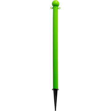 Light Duty 36" Ground Pole by Mr. Chain – 10"L x 17"W x 36"H, Hdpe With Uv Inhibitors, Safety Green, Model 91314