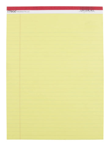 PAD Legal 8.5X11.75 50CT by Mead – One Size, Plastic, yellow, Pack of 12, Model 59610