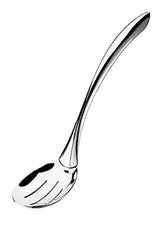 Browne 10" Slotted Serving Spoon - Eclipse Collection by Browne Foodservice – Slotted, Stainless Steel, Silver, Model 573181
