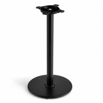 Glownary Cast Iron Round Table Base – Black, 22 Inch Diameter, 41 Inch Bar Height, 3 Inch Column, Powder-Coated Finish with Floor Glides